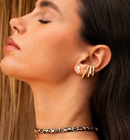 Single earring Rue des Mille Woman in Metal Alloy Zircone OR-039 M5 AU - OR-039 M5 AU